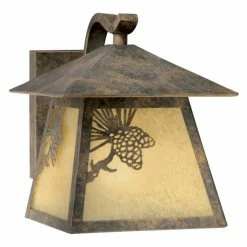Discount 👏 7 - 12 In. Vaxcel Whitebark Outdoor Wall Light - 7W In. Olde World Patina 🔔