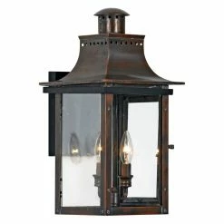 New 🎉 19 - 24 In. Quoizel Chalmers CM84 Outdoor Wall Lantern 😉
