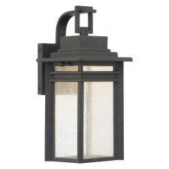 Best deal 👏 7 - 12 In. Quoizel Beacon BEC8406SBK Outdoor Wall Sconce 👏