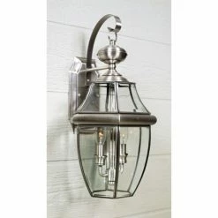 Best Pirce ⭐ 19 - 24 In. Quoizel Newbury NY8317P Outdoor Wall Lantern 👏