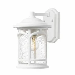 Budget ❤️ 7 - 12 In. Quoizel Marblehead MBH8407W Outdoor Wall Lantern 🔔
