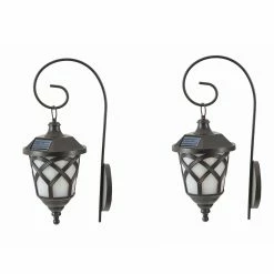 Budget 😀 7 - 12 In. LuxenHome Solar Sconces - Set Of 2 🤩