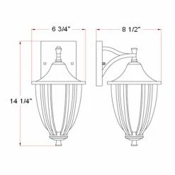 Top 10 ✨ 13 - 18 In. Design House 517797 Ironwood Outdoor Downlight - 8.375 X 14.75 In. - Brushed Bronze Finish 😍 -Trans Globe Shop scaleDHIC101