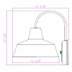 Hot Sale 🌟 13 - 18 In. Design House Mason Indoor/Outdoor Wall Light 🌟 -Trans Globe Shop scaleDHIC609