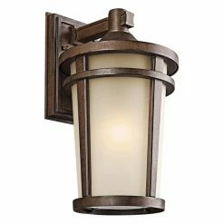 Top 10 🔥 13 - 18 In. Kichler Atwood 490 Outdoor Wall Lantern - Brown Stone 😀 -Trans Globe Shop scaleKIC2887
