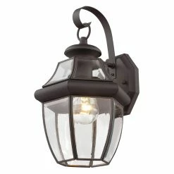Cheapest 🧨 Livex Lighting 13 - 18 In. Livex Monterey 2151-07 Outdoor Wall Lantern - 13H In. Bronze 🌟 -Trans Globe Shop scaleLXL004