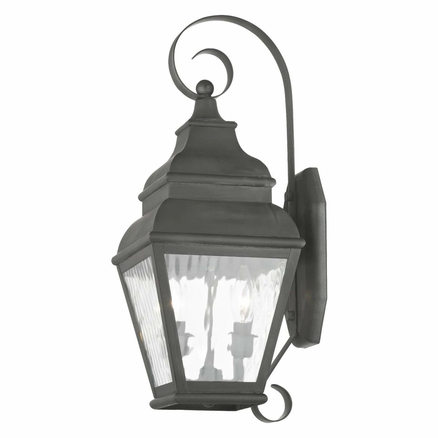 Coupon ⭐ Livex Lighting 19 - 24 In. Livex Exeter 2602-61 2-Light Outdoor Wall Lantern In Charcoal ❤️ 7 Coupon ⭐ Livex Lighting 19 - 24 In. Livex Exeter 2602-61 2-Light Outdoor Wall Lantern In Charcoal ❤️ - Image 5