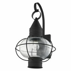 New 🌟 Livex Lighting 19 - 24 In. Livex Newburyport 26904 Outdoor Wall Lantern ⭐ -Trans Globe Shop scaleLXL3017
