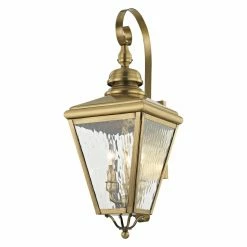 Best deal 🤩 25 - 30 In. Livex Lighting Cambridge 2033 Outdoor Wall Lantern 🧨 -Trans Globe Shop scaleLXL3064