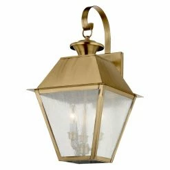 Flash Sale ✔️ 19 - 24 In. Livex Lighting Mansfield 2168 Outdoor Wall Lantern 😀 -Trans Globe Shop scaleLXL3073