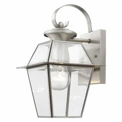 Buy ⌛ 7 - 12 In. Livex Lighting Westover 2181-91 Outdoor Wall Lantern 🛒 -Trans Globe Shop scaleLXL3075