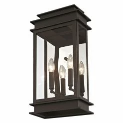 Hot Sale 🥰 Livex Lighting 19 - 24 In. Livex Princeton 2018-07 Outdoor Wall Lantern 💯 -Trans Globe Shop scaleLXL384